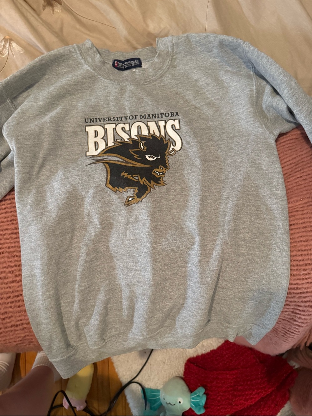 University of Manitoba Bisons Gray Crewneck Sweater